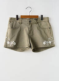 Short stretch taille ajustable vert IKKS fille