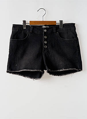 Short tissage denim taille normale noir IKKS femme