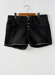 Short tissage denim taille normale noir IKKS femme