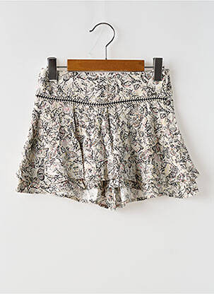 Jupe short tissage crêpe noir IKKS fille