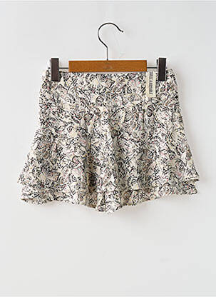Jupe short tissage crêpe noir IKKS fille