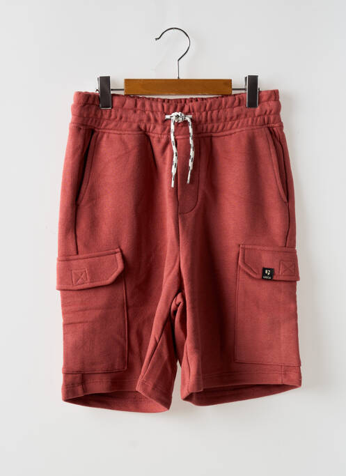 Short poches taille élastique rouge GARCIA garcon
