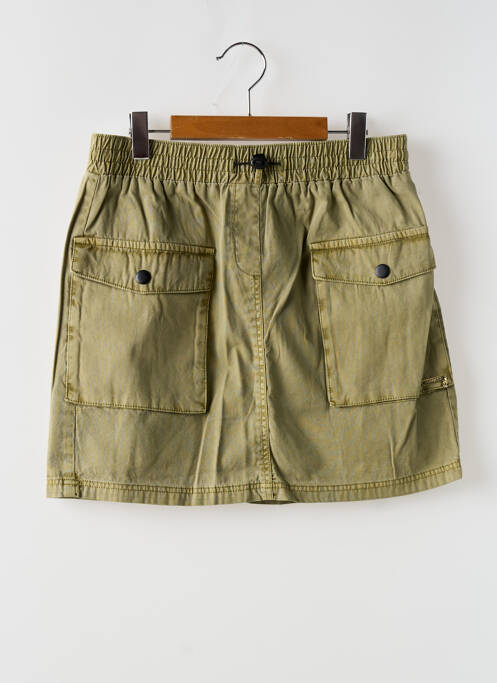 Jupe courte coupe droite vert GUESS fille