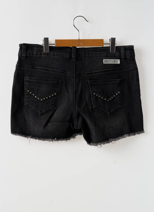 Short tissage denim taille normale noir IKKS femme