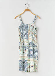 Robe mi-longue col carré fines bretelles bleu GUESS fille