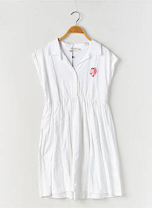 Robe mi-longue manches courtes manches courtes blanc MINI MOLLY BY MOLLY BRAKEN fille