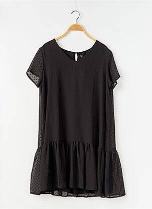 Robe mi-longue manches courtes manches courtes noir WAY (WAY ARE YOU) BY IKKS fille