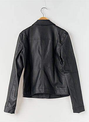 Veste simili cuir poches noir GARCIA fille
