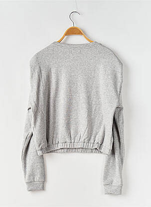 Sweat-shirt manches courtes et longues superposées manches longues gris WAY (WAY ARE YOU) BY IKKS fille