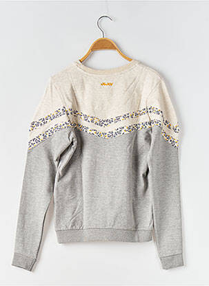 Sweat-shirt manches longues manches longues gris J&JOY fille