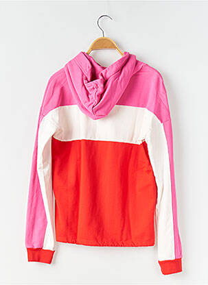 Sweat-shirt à capuche stretch manches longues rose J&JOY fille