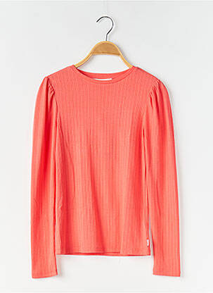 Top coupe cintrée manches longues orange GARCIA fille