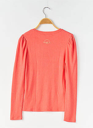 Top coupe cintrée manches longues orange GARCIA fille