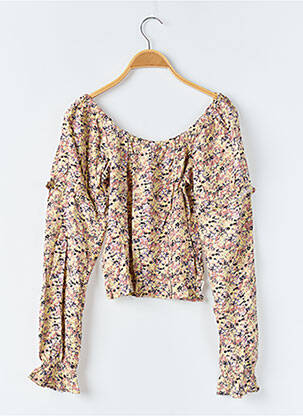 Blouse manches longues manches longues jaune GARCIA fille