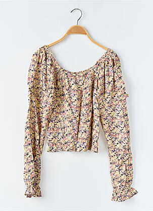 Blouse manches longues manches longues jaune GARCIA fille