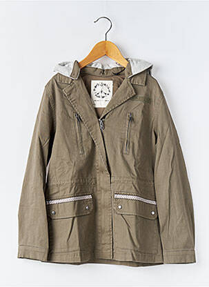 Parka capuche amovible a capuche vert IKKS fille