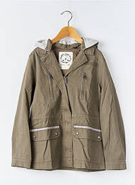 Parka capuche amovible a capuche vert IKKS fille