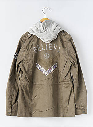 Parka capuche amovible a capuche vert IKKS fille