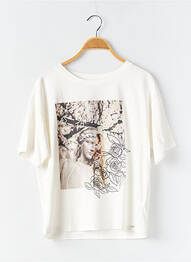 T-shirt stretch manches courtes beige WAY (WAY ARE YOU) BY IKKS fille