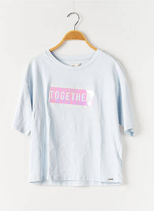 T-shirt stretch manches courtes bleu WAY (WAY ARE YOU) BY IKKS fille