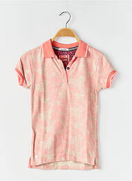 Polo stretch manches courtes orange J&JOY garcon