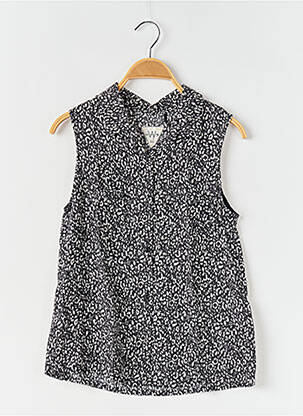 Top sans manche sans manche noir WAY (WAY ARE YOU) BY IKKS fille