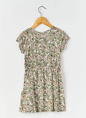 Robe mi-longue manches courtes manches courtes vert IKKS fille