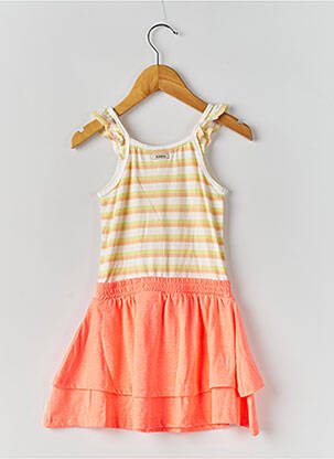 Robe mi-longue fines bretelles fines bretelles orange GARCIA fille
