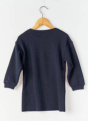 Robe mi-longue col rond manches longues bleu IKKS fille