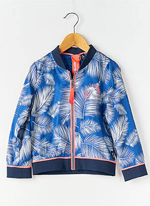 Coupe-vent col rond sans capuche bleu J&JOY fille