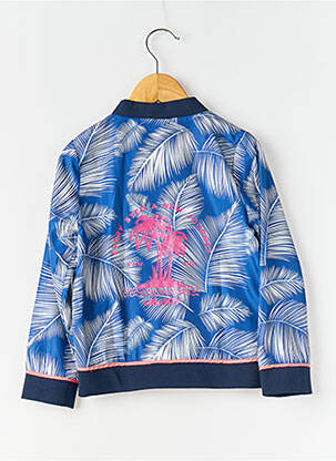 Coupe-vent col rond sans capuche bleu J&JOY fille