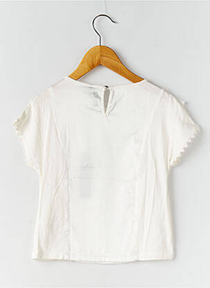 Top coupe cintrée manches courtes beige IKKS fille