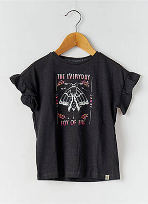 T-shirt stretch manches courtes gris GARCIA fille