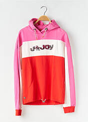 Sweat-shirt à capuche rose J&JOY pour fille seconde vue