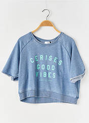 Sweat-shirt bleu LE TEMPS DES CERISES pour fille seconde vue