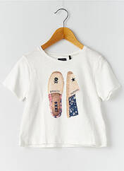 T-shirt beige IKKS pour fille seconde vue