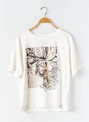 T-shirt beige WAY (WAY ARE YOU) BY IKKS pour fille seconde vue