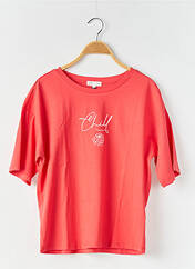 T-shirt rouge WAY (WAY ARE YOU) BY IKKS pour fille seconde vue
