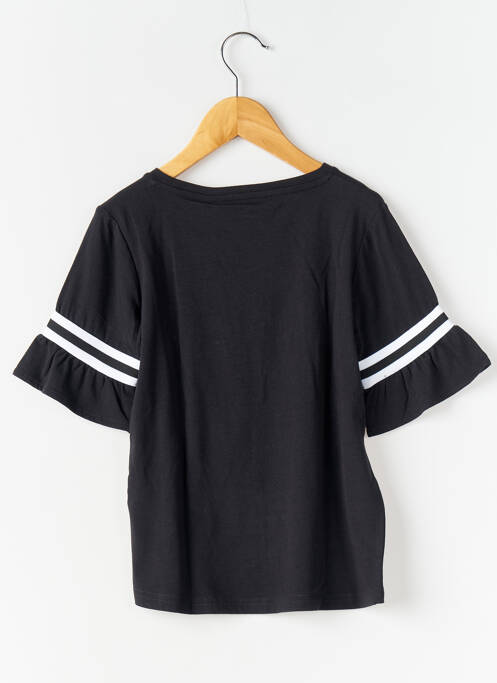 T-shirt stretch manches courtes noir GARCIA fille