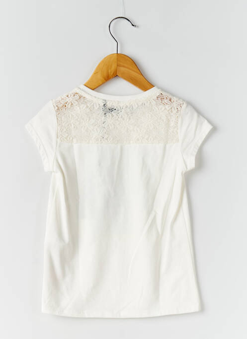 T-shirt coupe cintrée manches courtes beige IKKS fille
