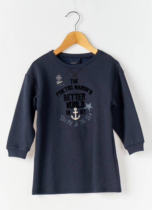 Robe mi-longue bleu IKKS pour fille