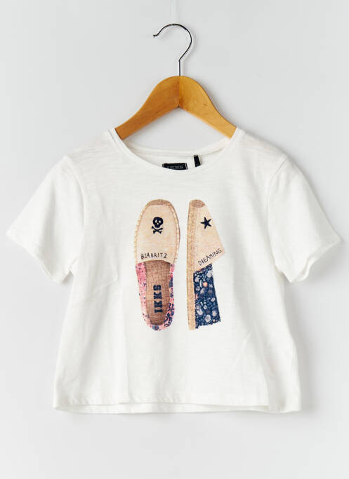 T-shirt beige IKKS pour fille