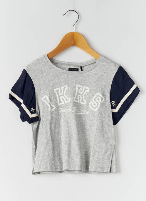 T-shirt gris IKKS pour fille