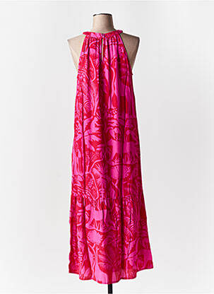 Robe longue imprimé fantaisie sans manche rouge STREET ONE femme