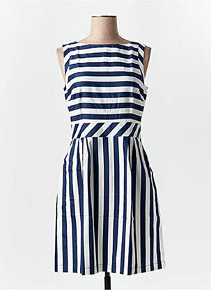 Robe mi-longue sans manche sans manche bleu STREET ONE femme