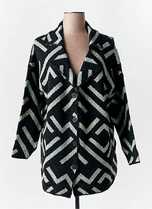Gilet manches longues coupe cintrée vert STREET ONE femme