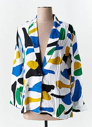 Blazer fausses poches blanc LES TROPEZIENNES PAR M.BELARBI femme