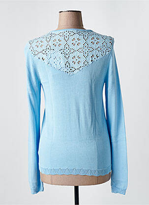 Pull coupe cintrée manches longues bleu BREIZH ANGEL femme