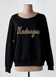 Sweat-shirt broderie manches longues noir LES TROPEZIENNES PAR M.BELARBI femme