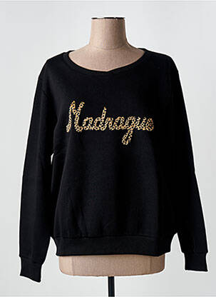Sweat-shirt stretch manches longues noir LES TROPEZIENNES PAR M.BELARBI femme